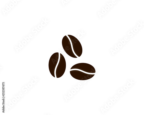 vector coffee beans template vector icon illustration design 