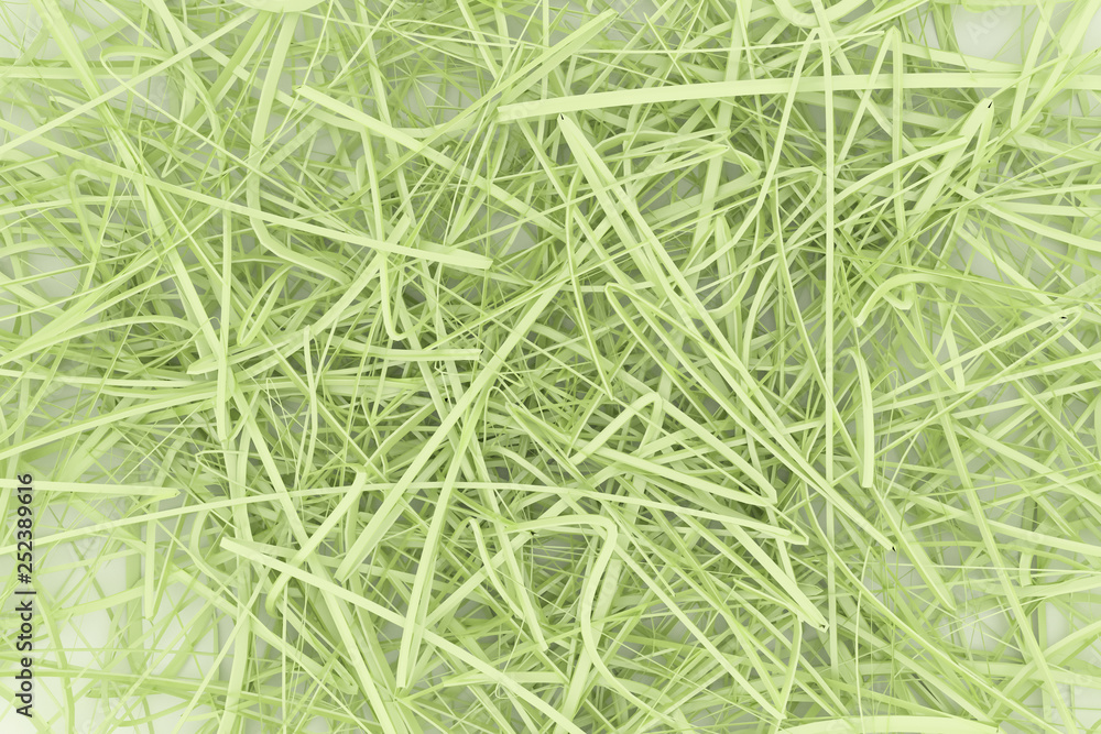 Obraz premium Background abstract CGI composition, messy strings virtual backdrop for design, graphic resource. 3D render.