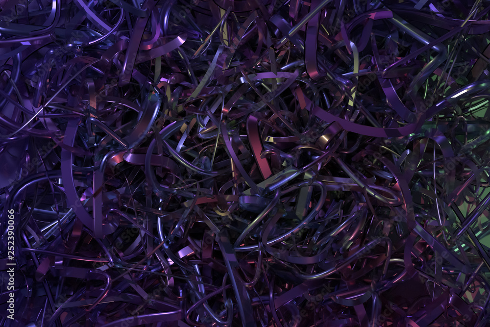 Background abstract CGI composition, messy strings virtual backdrop for design, graphic resource. 3D render. Background abstract CGI composition, messy strings virtual backdrop for design, graphic resource. 3D render.