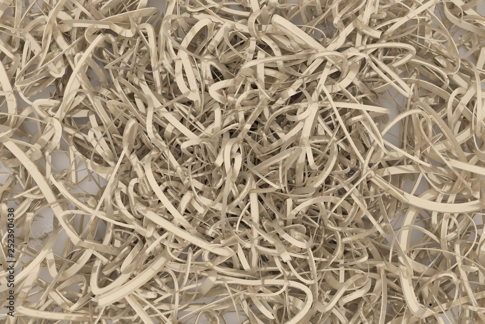 CGI composition, messy strings, virtual backdrop for design texture, background. 3D render. CGI composition, messy strings, virtual backdrop for design texture, background. 3D render.