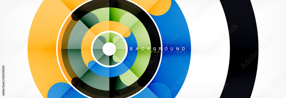 Linear design circle background Linear design circle background