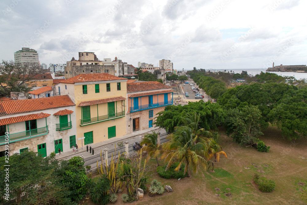  Havana, Cuba - 23 January 2013: Views of town center of squares and streets
