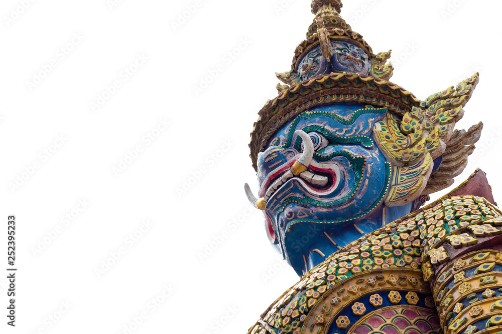 Giant in Wat Phra Kaew or name officially as Wat Phra Si Rattana Satsadaram Giant in Wat Phra Kaew or name officially as Wat Phra Si Rattana Satsadaram