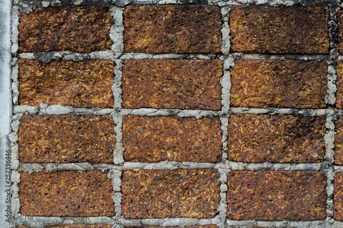 Old red brick wall texture background - Image