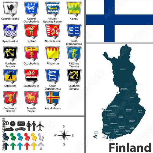 Map of Finland photo