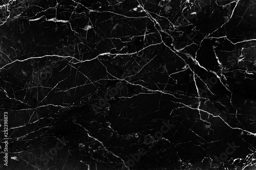 Texture of nature black marble with white curly abstract in seamless patterns for background