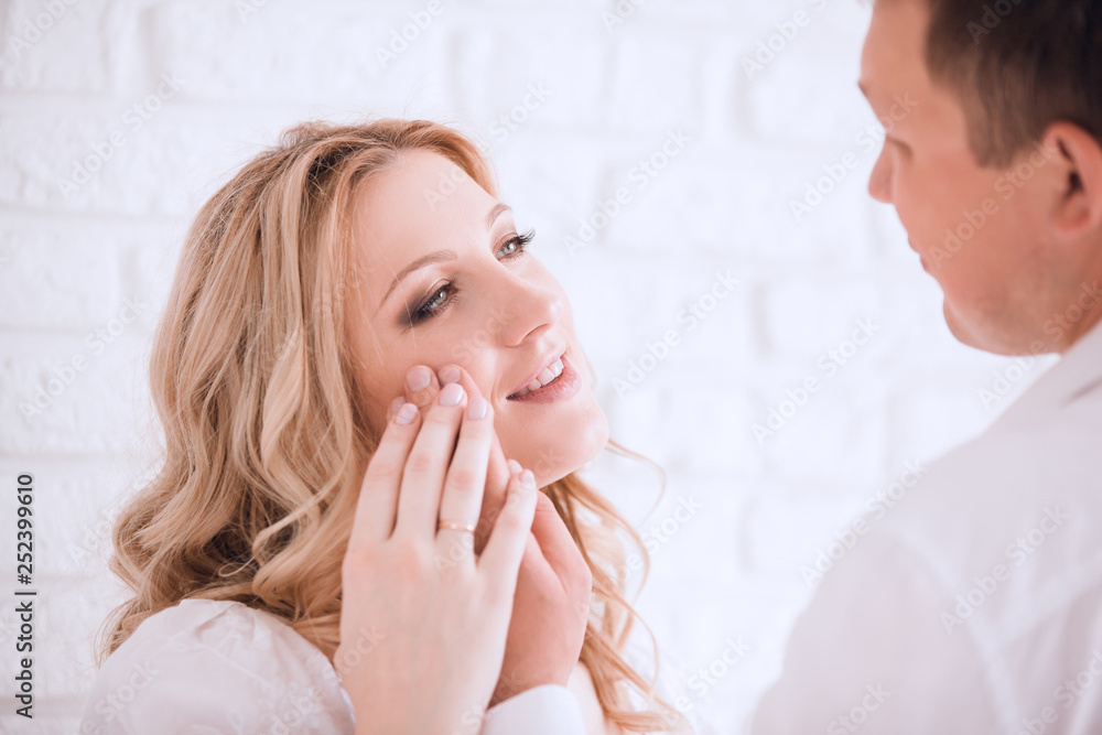 close up. portrait of a beautiful loving couple close up. portrait of a beautiful loving couple
