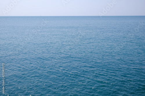sea ocean and blue sky with wave background