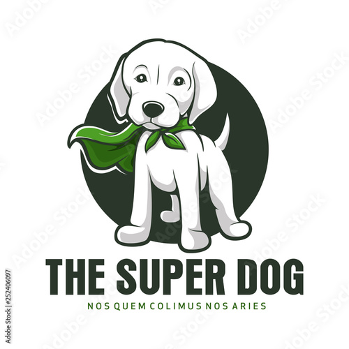 Super Dog Animal mascot Logo