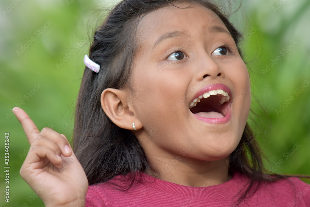 Cute Minority Girl Having An Idea Cute Minority Girl Having An Idea