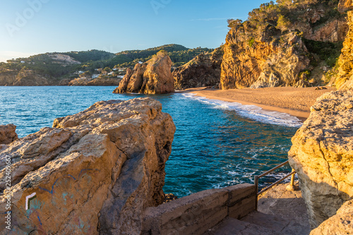 Picturesque nudist beach of Illa Roja (Catalonia, Begur, Spain)