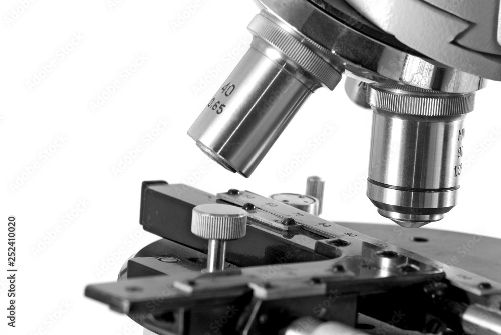 Fototapeta premium isolated image of a microscope closeup