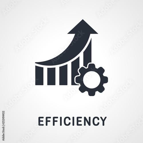 Efficiency increase. Vector icon.