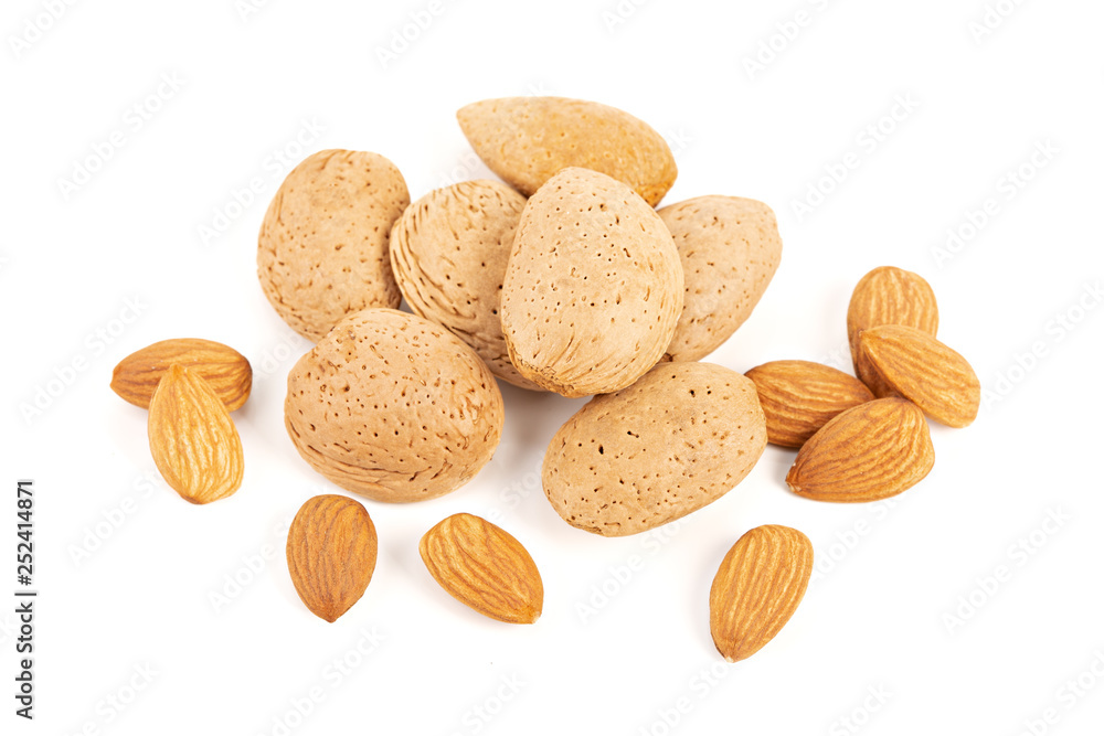 Almond isolated on white background Almond isolated on white background