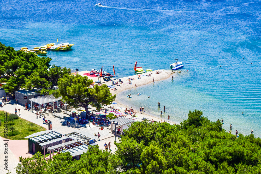 The Vodice beach, Croatia.