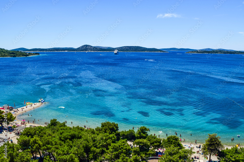 Fototapeta premium The Vodice beach, Croatia.