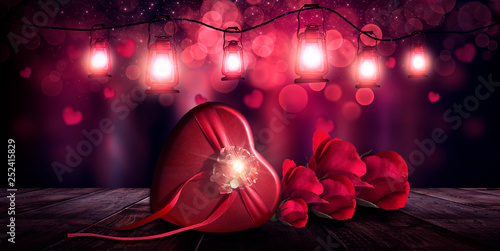 Romantic background with fl...