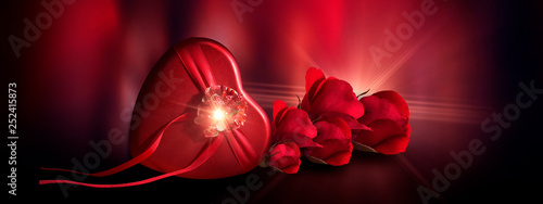 Romantic background with fl...