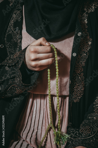 Muslim woman pray in mosque