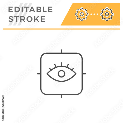 Ophthalmology line icon