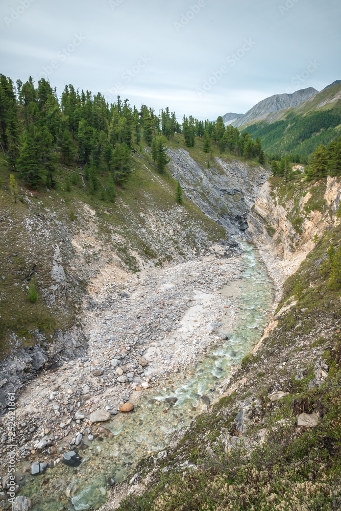 mountain river. waterfall mountain river. waterfall