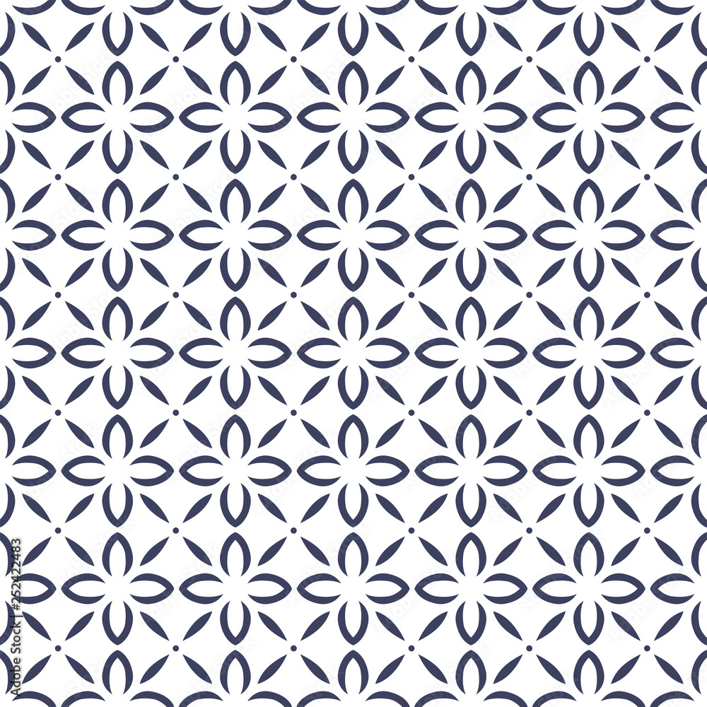 Seamless vector pattern with ornament for tiles Seamless vector pattern with ornament for tiles