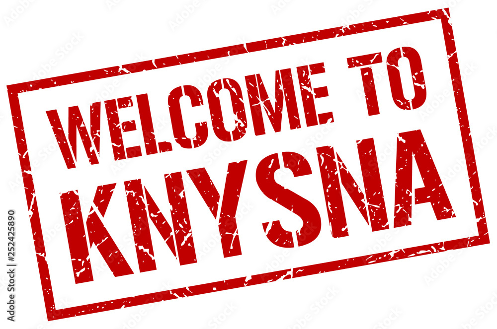 welcome to Knysna stamp