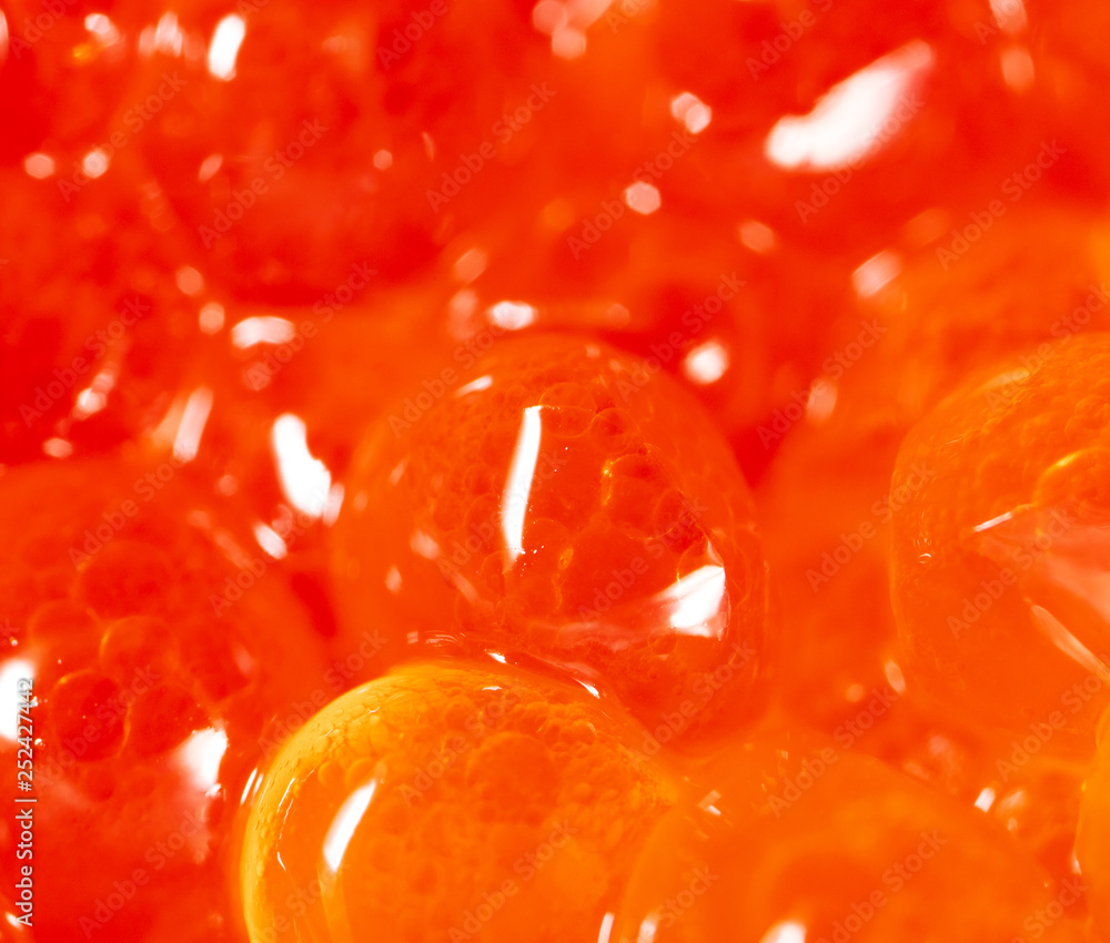 Red caviar as an abstract background Red caviar as an abstract background