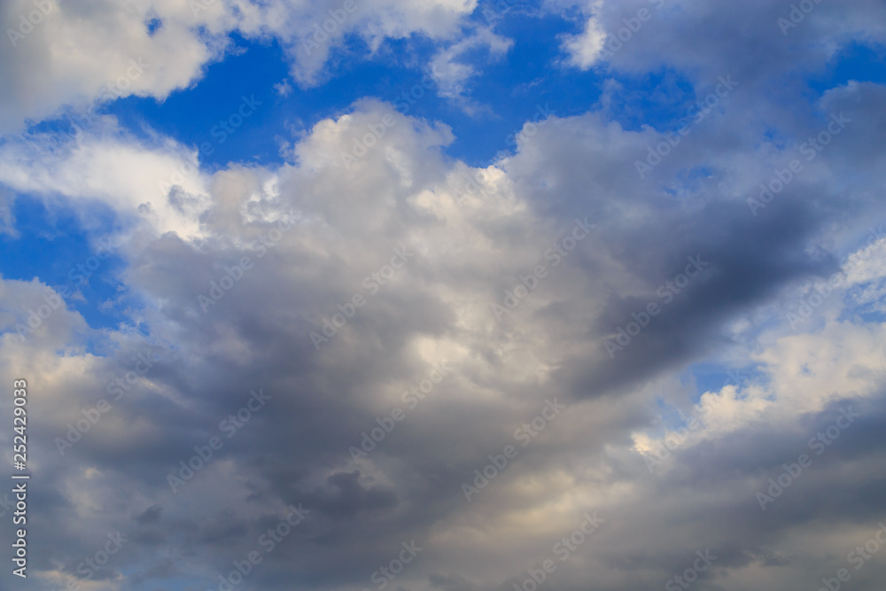 Clouds after rain before sunset as a background Clouds after rain before sunset as a background