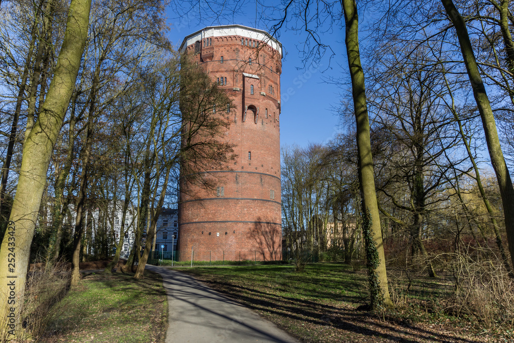 Obraz premium Old water tower in the center of Wilhelmshaven, Germany
