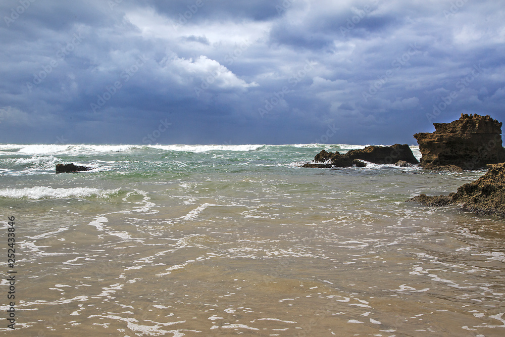 Sea scape with storm coming