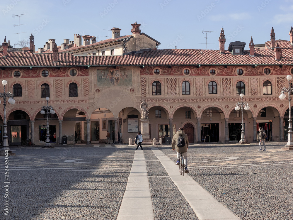 Vigevano - Italy, the historic and beautiful Ducale square