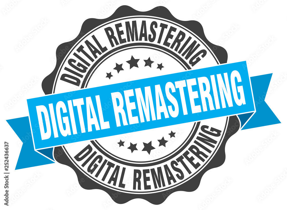 Obraz premium digital remastering stamp. sign. seal