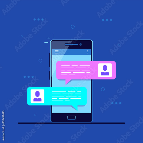 Mobile messenger concept.