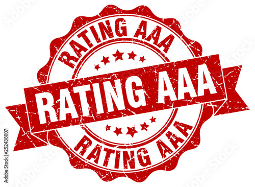 rating aaa stamp. sign. seal