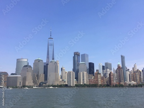 Manhattan depuis le fleuve Hudson © Gilles Rivest