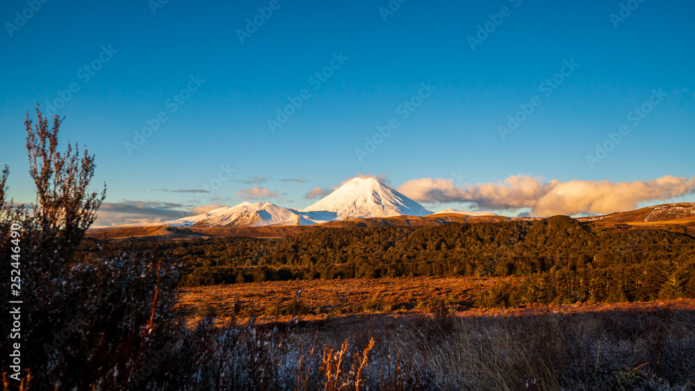 Mount Ngauruhoe at sunset