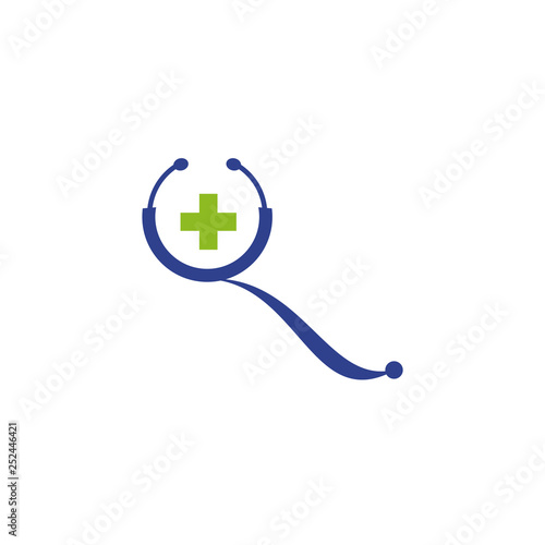 Medical and health care logo design vector template