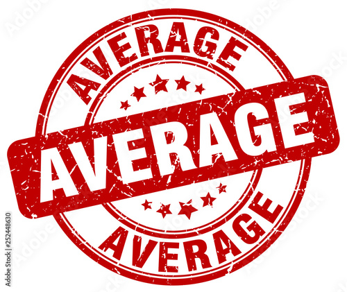 average red grunge round vintage rubber stamp