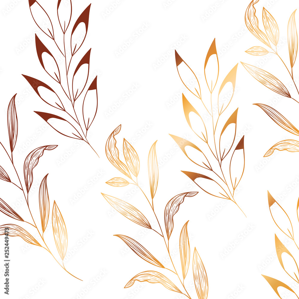 pattern flowers and leafs isolated icon pattern flowers and leafs isolated icon