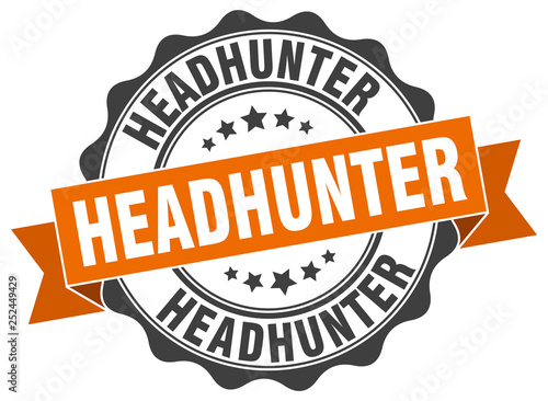 headhunter stamp. sign. seal