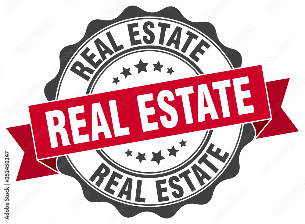 Fototapeta premium real estate stamp. sign. seal