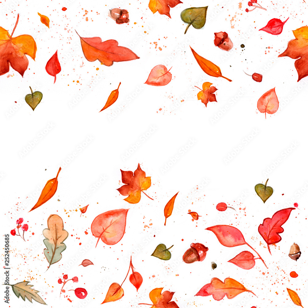 autumn leaves seamless pattern background autumn leaves seamless pattern background