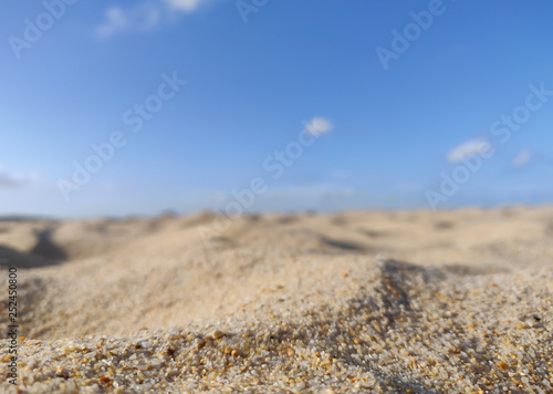 Sand dunes bokeh close-up