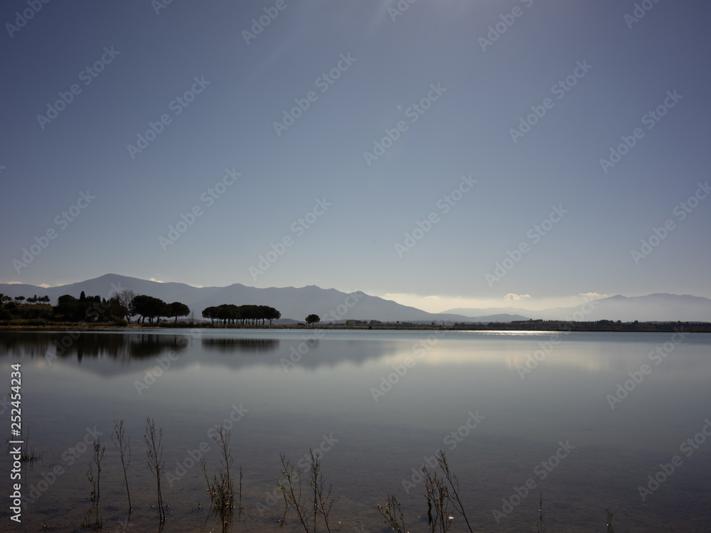 Views of Villeneuve de la Raho in the Pyrenees Orientales, France Originally created in the 70s as a reservoir to supply local agriculture Views of Villeneuve de la Raho in the Pyrenees Orientales, France Originally created in the 70s as a reservoir to supply local agriculture
