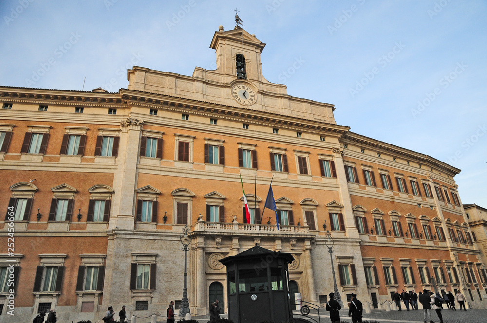 Roma, palazzo Montecitorio - Camera dei Deputati Photos | Adobe Stock