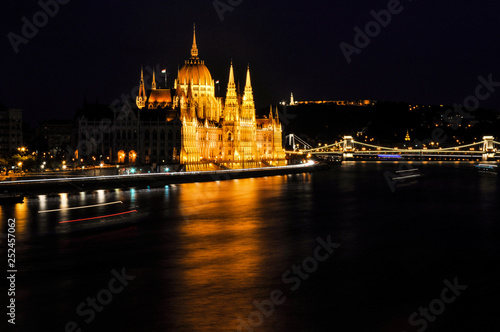 Budapest Parliament at night