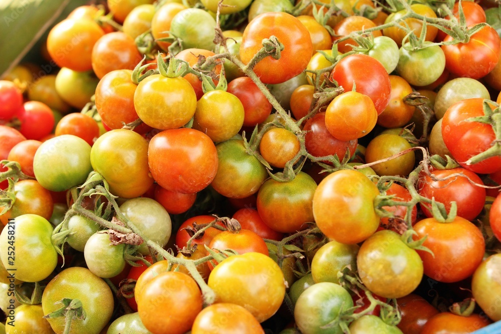 Fresh tomatoes for cooking in street food Fresh tomatoes for cooking in street food