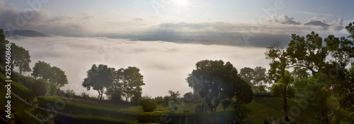 Fototapeta Naklejka Na Ścianę i Meble -  Cloud covered valley in Haflong