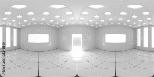8K HDRI map, spherical environment panorama background, modern high contrast interior light source rendering (3d equirectangular illustration)